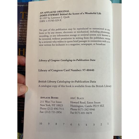 1997 James Stewart, Behind The Scenes of a Wonderful Life By Lawrence J. Quirk - Picture 5 of 7